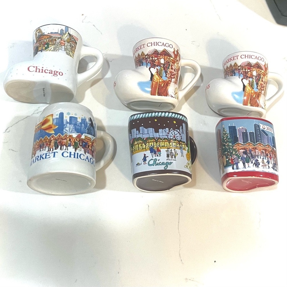 Chicago Christkindlmarket Assorted Mug Set of 6